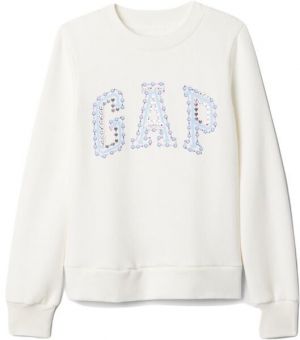 GAP V-LOGO Dievčenská mikina, biela, veľkosť