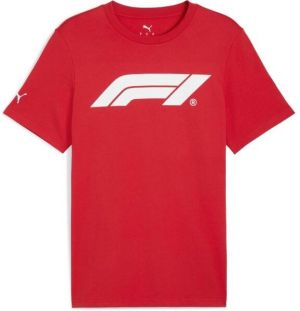 Puma F1 ESSENTIALS LOGO TEE Pánske tričko, červená, veľkosť