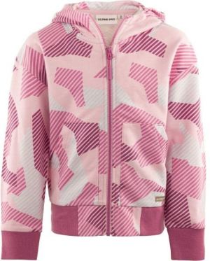 ALPINE PRO BORCO Dievčenská mikina, ružová, veľkosť 116-122