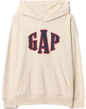 GAP JAPAN FASHION LOGO Chlapčenská mikina, béžová, veľkosť