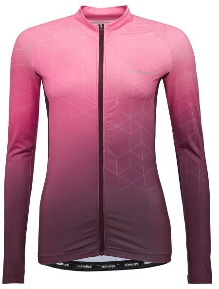 Klimatex JUDITH Dámsky cyklistický dres s dlhým rukávom, ružová, veľkosť