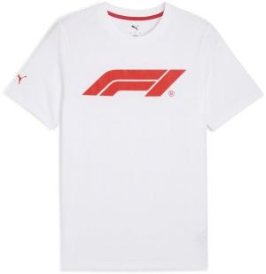 Puma F1 ESSENTIALS LOGO TEE Pánske tričko, biela, veľkosť