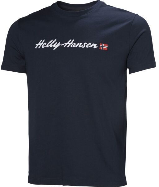 Helly Hansen CORE GRAPHIC Pánske tričko, tmavo modrá, veľkosť