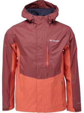 Columbia POURING ADVENTURE III JACKET Pánska outdoorová bunda, vínová, veľkosť