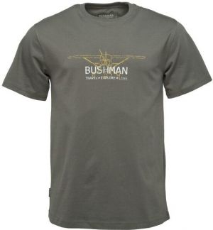 BUSHMAN SNYDER Pánske tričko, tmavo sivá, veľkosť