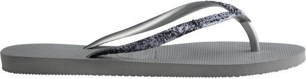 HAVAIANAS SLIM GLITTER II Dámske žabky, sivá, veľkosť 41/42