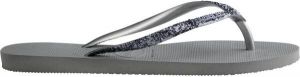 HAVAIANAS SLIM GLITTER II Dámske žabky, sivá, veľkosť 41/42
