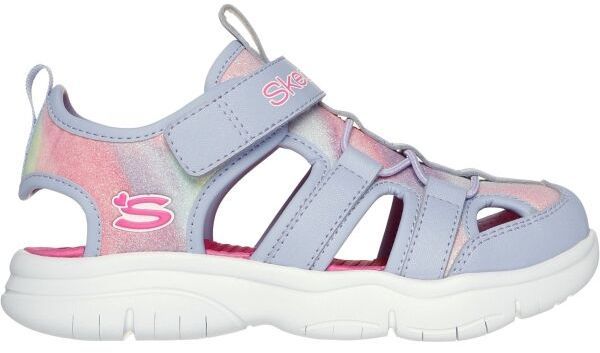 Skechers FLEX SPLASH - DAYLIGHT SHIMMER Dievčenské sandále, svetlomodrá, veľkosť