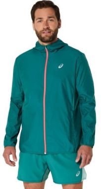 ASICS CORE JACKET Pánska bežecká bunda, tmavo zelená, veľkosť