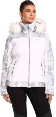 KILPI LENA Dámska lyžiarska bunda s integrovaným vyhrievaním, biela, veľkosť
