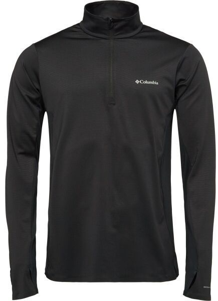 Columbia THREE PITCH HALF ZIP Pánske tričko, čierna, veľkosť