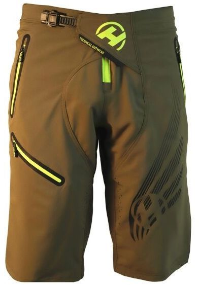 HAVEN ENERGIZER Pánske cyklistické kraťasy, khaki, veľkosť