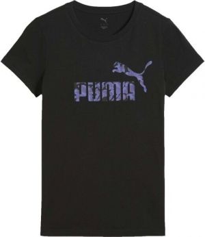 Puma ESSENTIALS NATURE TEEE Dámske tričko, čierna, veľkosť