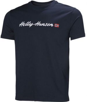 Helly Hansen CORE GRAPHIC Pánske tričko, tmavo modrá, veľkosť