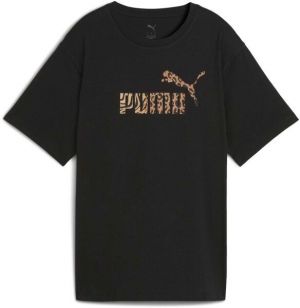 Puma ESSENTIALS GRPHIC ANIMAL RELXED TEE Dámske tričko, čierna, veľkosť