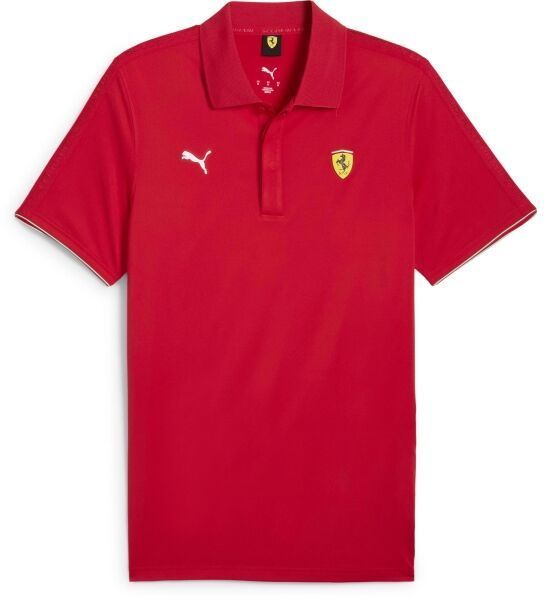 Puma FERRARI RACE CLOUDSPUN POLO Pánske polo tričko, červená, veľkosť