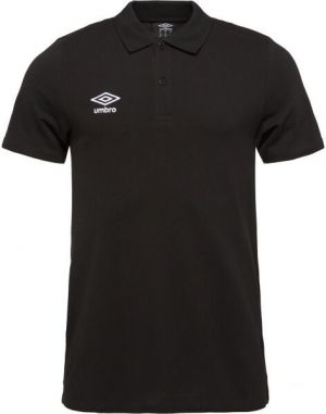 Umbro PIQUE POLO TEE Pánske polo tričko, čierna, veľkosť