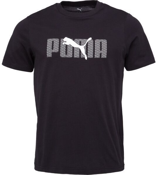 Puma ESSENTIALS LOGO LAB TEE Pánske tričko, čierna, veľkosť