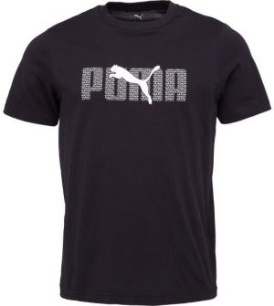 Puma ESSENTIALS LOGO LAB TEE Pánske tričko, čierna, veľkosť