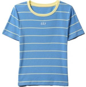 GAP MOD RIB ABBRV Dámske tričko, svetlomodrá, veľkosť