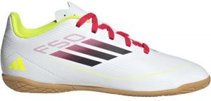 adidas F50 CLUB IN J Detská halová obuv, biela, veľkosť 35.5