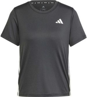 adidas WE 3-STRIPES CREW TEE Dámske tričko, čierna, veľkosť