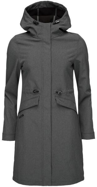 LOAP LUNARA Dámsky softshellový kabát, tmavo sivá, veľkosť