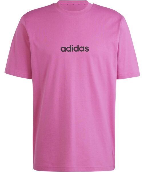 adidas ESSENTIALS LINEAR SINGLE JERSEY Pánske tričko, ružová, veľkosť