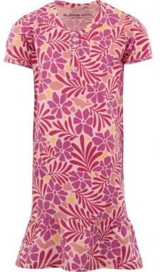 ALPINE PRO QAWO Dievčenské šaty, ružová, veľkosť 140-146