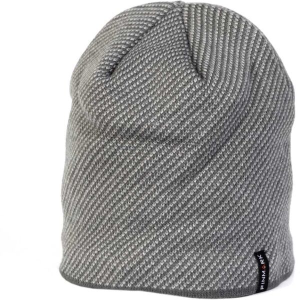 Finmark WINTER HAT Pánska pletená čiapka, sivá, veľkosť