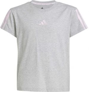 adidas EMBROIDERED T-SHIRT Dámske tričko, sivá, veľkosť