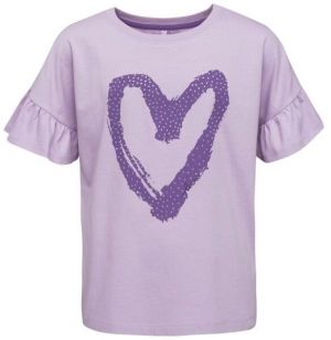 Lewro BABETTE Dievčenské tričko, fialová, veľkosť 128-134