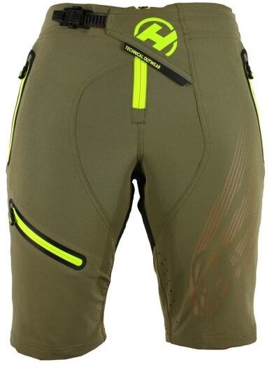 HAVEN ENERGY Dámske cyklistické kraťasy, khaki, veľkosť