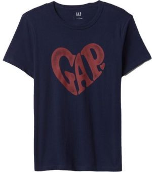 GAP GRAPHIC CREW Dámske tričko, tmavo modrá, veľkosť