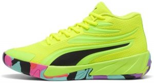 Puma COURT PRO MARBLE Pánska obuv na basket, svetlo zelená, veľkosť 48