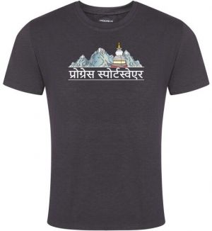 PROGRESS AROMATIC NEPAL Pánske outdoorové tričko, čierna, veľkosť