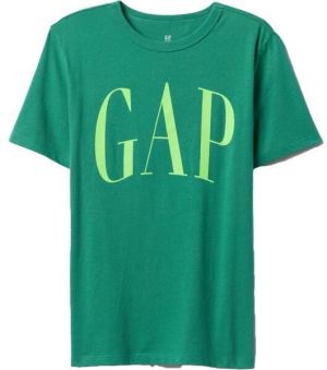 GAP V-FRCH LOGO ARCH Chlapčenské tričko, zelená, veľkosť