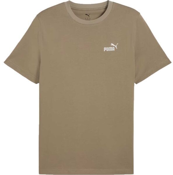 Puma ESSENTIALS SMALL NO.1 LOGO TEE Pánske tričko, hnědá, veľkosť