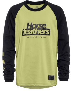 Horsefeathers SPIKE YOUTH Detský cyklistický dres, svetlo zelená, veľkosť
