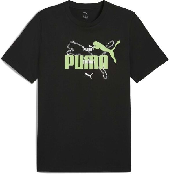 Puma ESSENTIALS LOGO LAB SUMMER TEE Pánske tričko, čierna, veľkosť