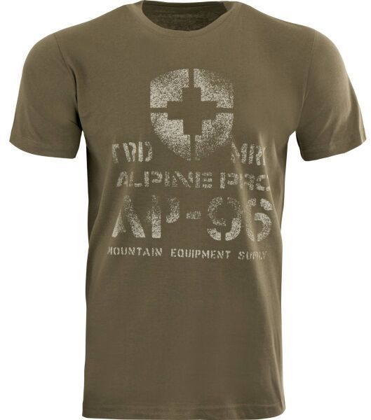 ALPINE PRO MERES Pánske tričko, tmavo zelená, veľkosť