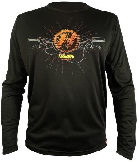 HAVEN NAVAHO II LONG Pánsky voľný cyklistický dres, čierna, veľkosť