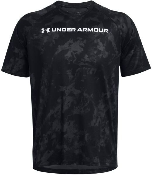 Under Armour TECH ABC CAMO Pánske tričko s krátkym rukávom, čierna, veľkosť M