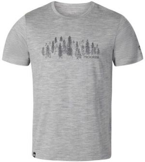 PROGRESS MONSTER Pánske merino tričko, sivá, veľkosť XXL
