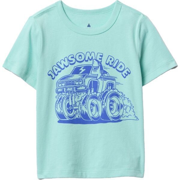 GAP GRAPHIC Chlapčenské tričko, svetlo zelená, veľkosť 4Y