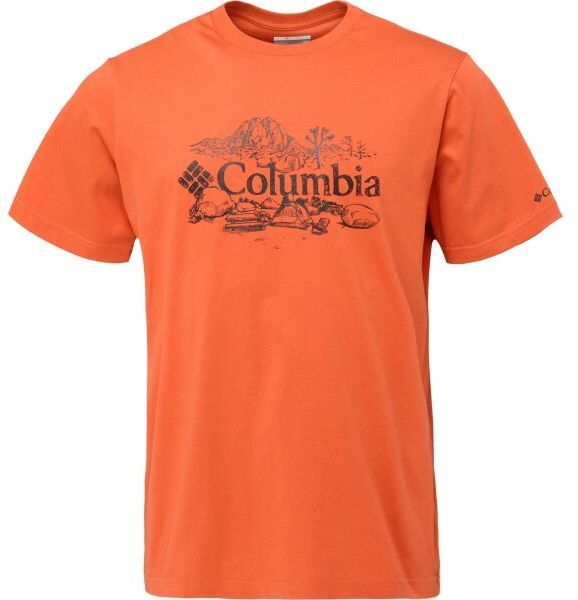 Columbia KETTLE RIVER GRAPHIC TEE Pánske tričko, oranžová, veľkosť