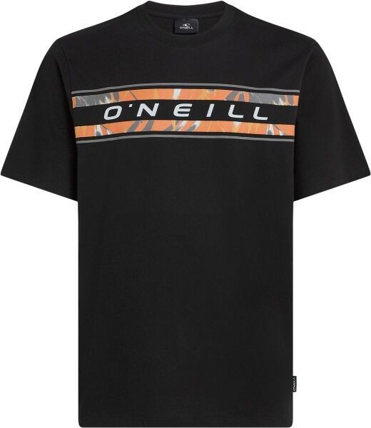 O'Neill FRONT GRAPHIC Pánske tričko, čierna, veľkosť