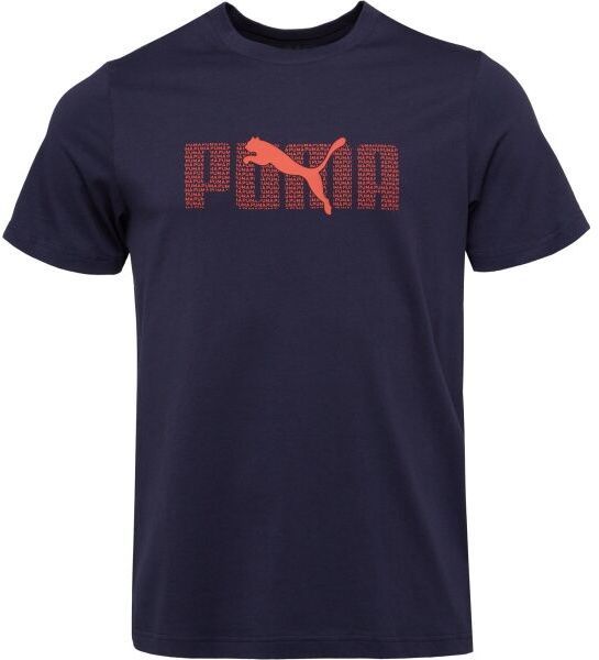 Puma ESSENTIALS LOGO LAB TEE Pánske tričko, tmavo modrá, veľkosť