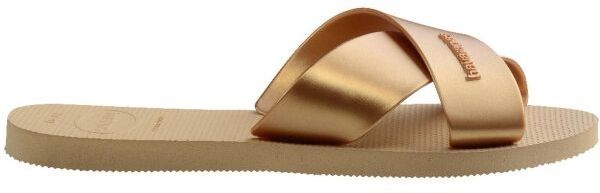 HAVAIANAS AQUA METALLIC Dámske žabky, zlatá, veľkosť 39/40