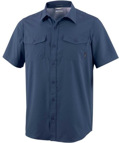 Columbia UNTILIZER™ II SOLID SHORT SLEEVE SHIRT Pánska košeľa, tmavo modrá, veľkosť